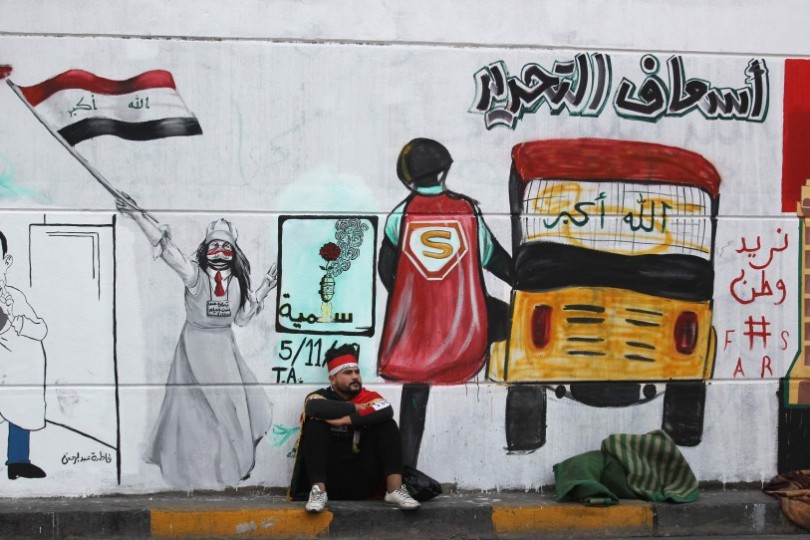 الألوان لغة الثورة على جدران بغداد- (صور)  13-2