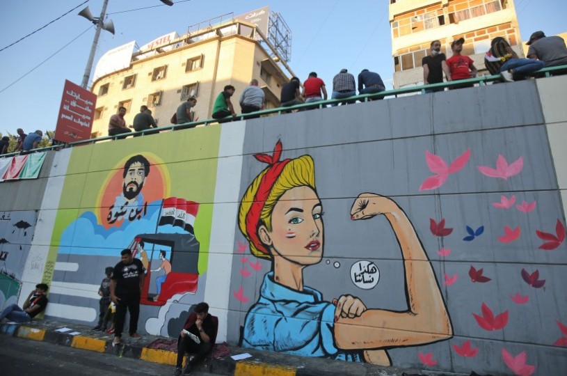الألوان لغة الثورة على جدران بغداد- (صور)  14-2
