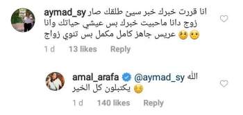 كيف علقت أمل عرفة على خطوبة طليقها عبد المنعم عمايري ودانا صورة القدس العربي