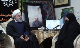 روحاني والصدر يزوران منزل سليماني في طهران- (صور)