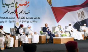 السيسي لشيوخ قبائل ليبية: لن نقف مكتوفي الأيدي أمام مهاجمة سرت ـ (فيديوهات)