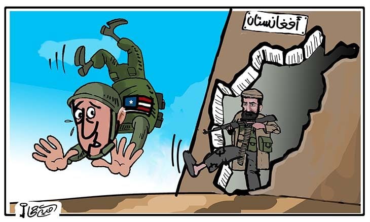 أفغانستان… كاري كاتير الكاريكاتير-730x438