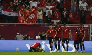 مصر تفوز بصعوبة على لبنان بهدف في كأس العرب بقطر