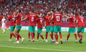 المغرب يهزم فلسطين برباعية في مستهل مشواره في كأس العرب في قطر