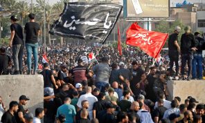 احتجاجات مضادة في بغداد وسط توتر سياسي في البلاد