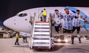 بعثة منتخب الأرجنتين تصل إلى الدوحة