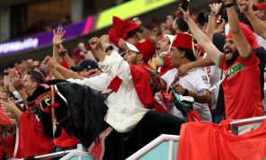 دعم جماهيري هائل للمغرب في مواجهة بلجيكا