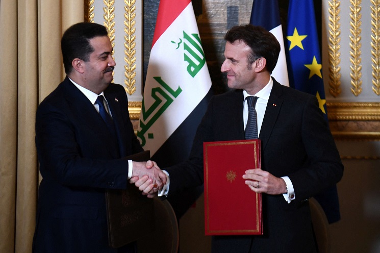 Macron rencontre des chiites soudanais.. Signature d’un traité de partenariat stratégique entre la France et l’Irak