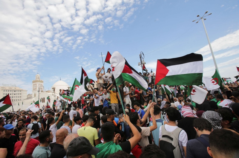 جزائريون يبحثون في ثورة التحرير ضد الاستعمار الفرنسي عن تفسير للأحداث الجارية في فلسطين
