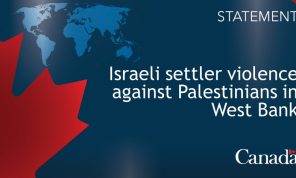 كندا تدين “عنف” إسرائيل ضد الفلسطينيين في الضفة- (تغريدة)