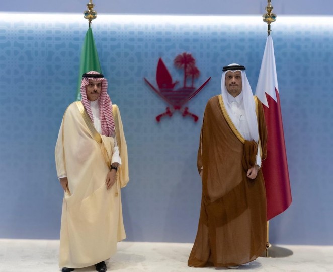 السعودية وقطر تناقشان سبل تطوير العلاقات لـ”آفاق أرحب”- (تغريدة)