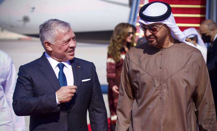 عقب رد إيران.. ملك الأردن ورئيس الإمارات يؤكدان أهمية التنسيق العربي