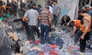 استشهاد 8 فلسطينيين جراء قصف إسرائيلي دموي على مخيم النصيرات وسط غزة- (فيديو)