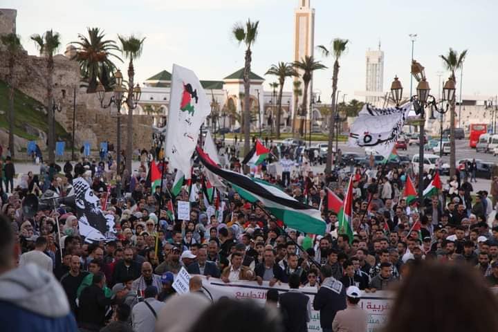 مظاهرات بمدن مغربية دعما لغزة- (صور وفيديو)