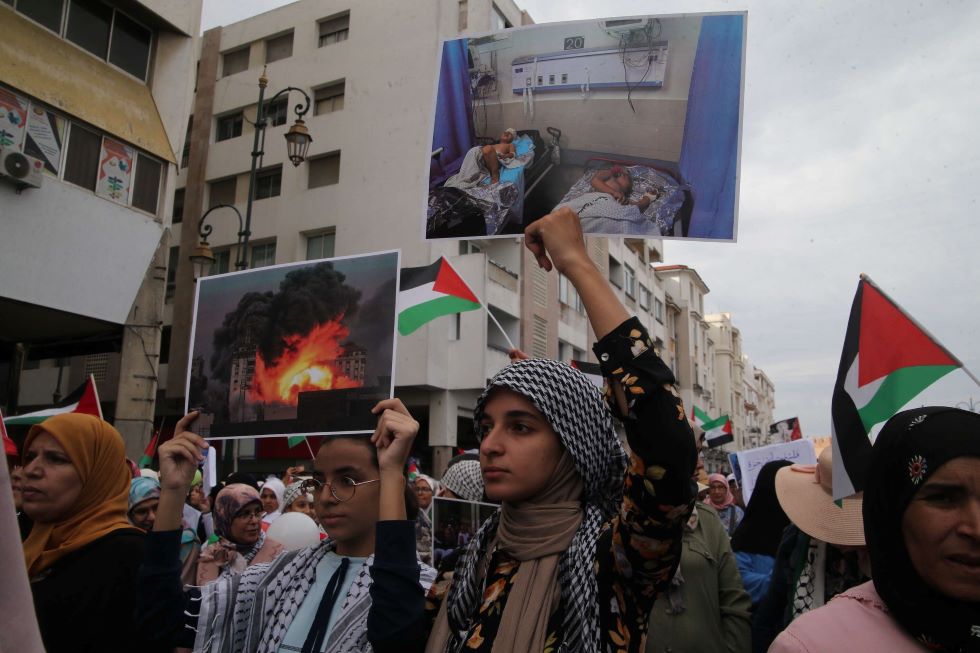 وقفة تضامنية مع الشعب الفلسطيني بالدار البيضاء
