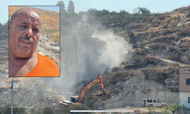 عائلة فلسطينية تُشرّد بعد هدم منزلها في نعلين