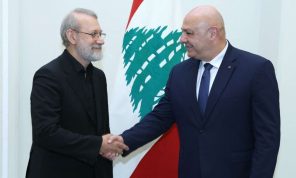 عون خلال لقائه لاريجاني: نرفض أي تدخل في شؤون لبنان الداخلية- (فيديو)