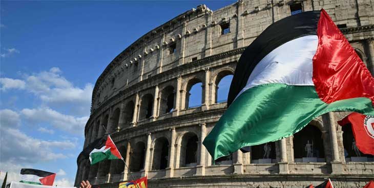إيطاليا.. متظاهرون يطالبون بلدية روما بإنهاء تعاونها مع إسرائيل