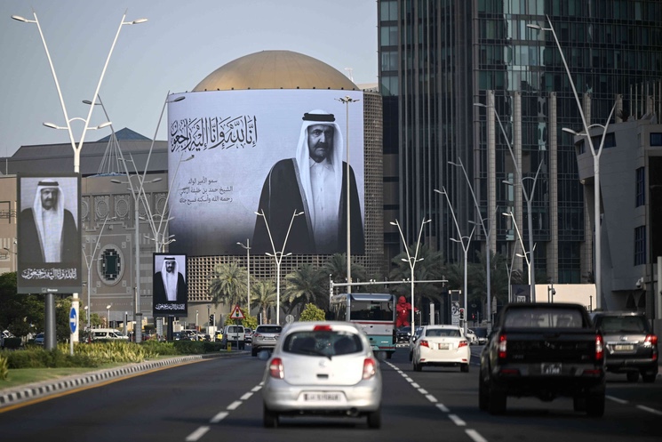مشاهد منمراسم تشييع الشيخ حمد بن خليفة أمير قطر السابق