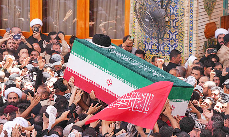 قاآني والصدر ونجلا السيستاني أبرز المشاركين في تشييع جثمان خامنئي في النجف وكربلاء