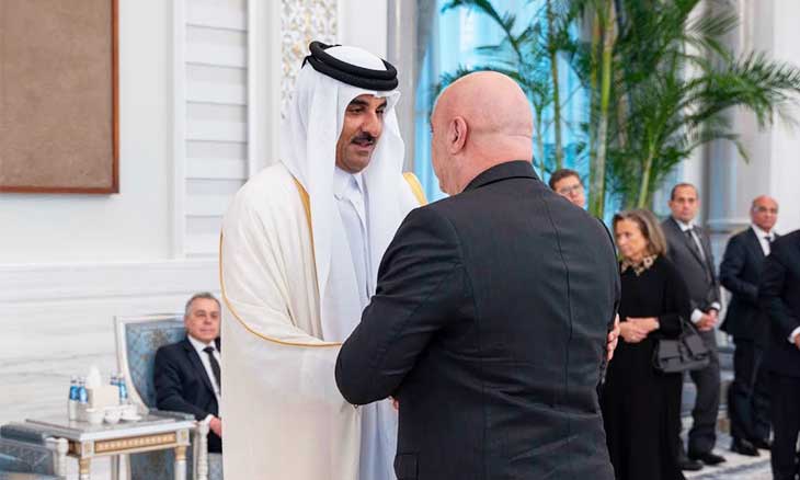 عون وعقيلته قدّما التعازي إلى أمير قطر والشيخة موزا بوفاة «الأمير الوالد»